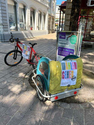 Banner und Plakataktion in Lörrach